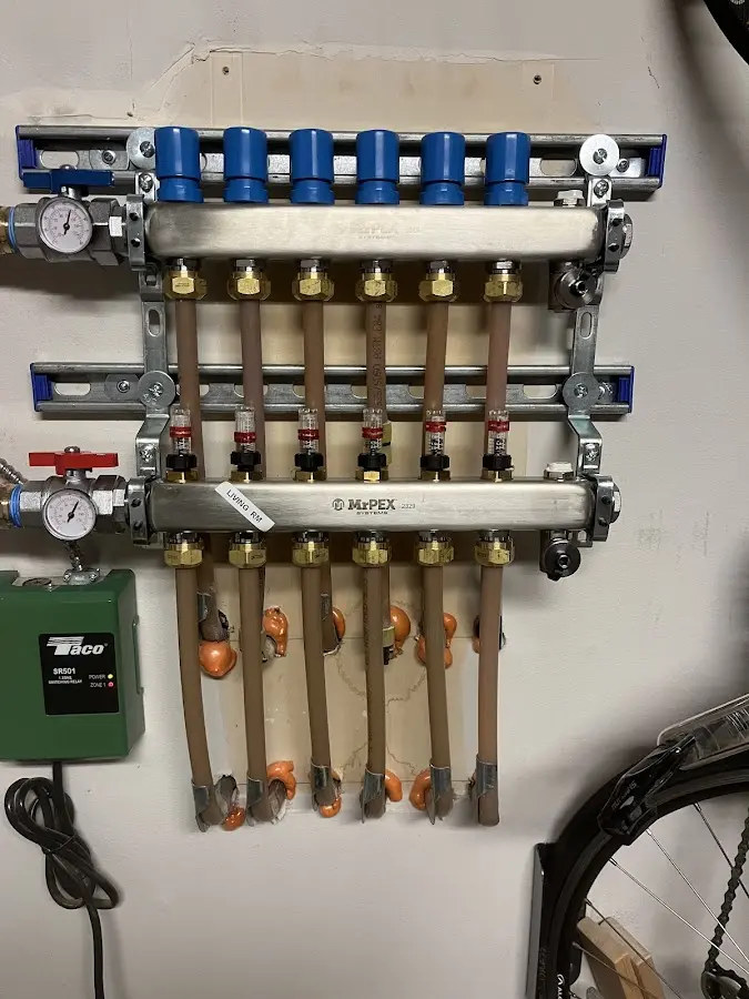 Plumber performing Gas Line Installation at a residential property in West Point